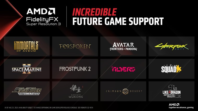 Сегодня первые игры получат поддержку AMD FSR 3