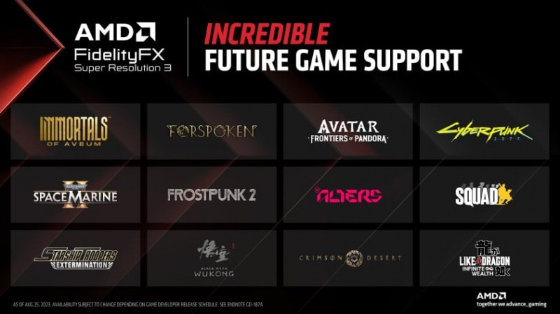 Сегодня стартует технология FSR 3 от AMD — но не в тех играх, в которые вы захотите поиграть