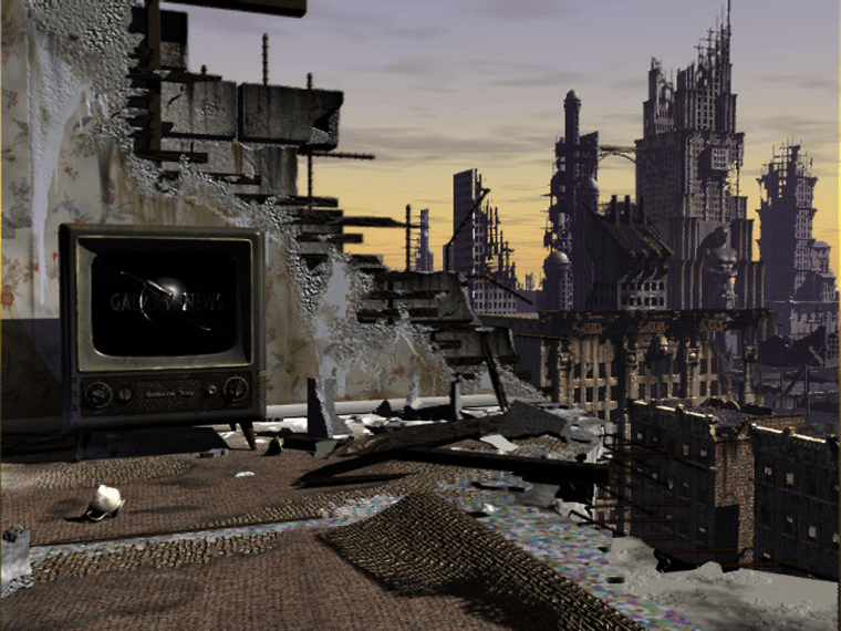 Авторы фанатского ремейка первой части Fallout показали скриншот с видом на мрачный Некрополь