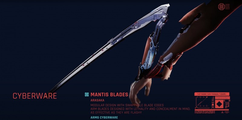 Где найти Mantis Blades в Cyberpunk 2077 — доступны все способы