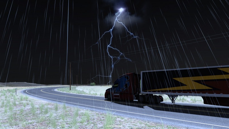 В патче 1.49 для Euro Truck Simulator 2 и American Truck Simulator появятся HDR скайбоксы, Луна и новые погодные эффекты