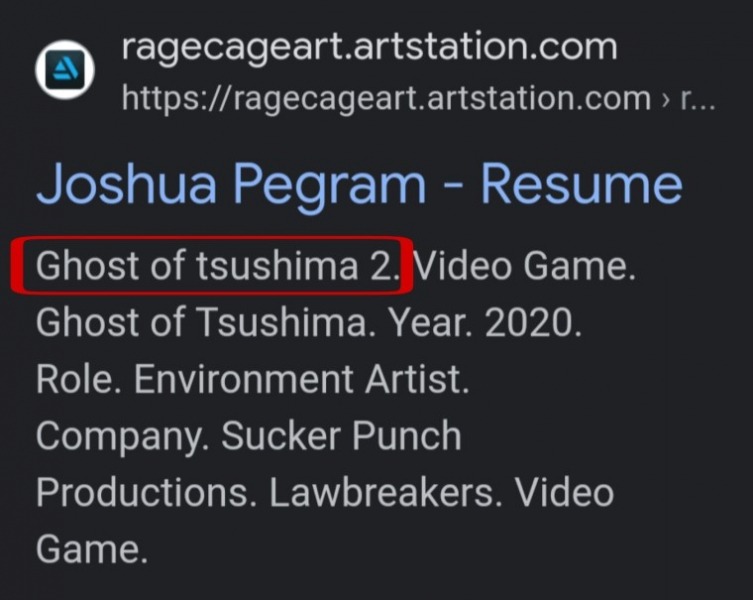 В сети нашли еще один намек на разработку сиквела Ghost of Tsushima