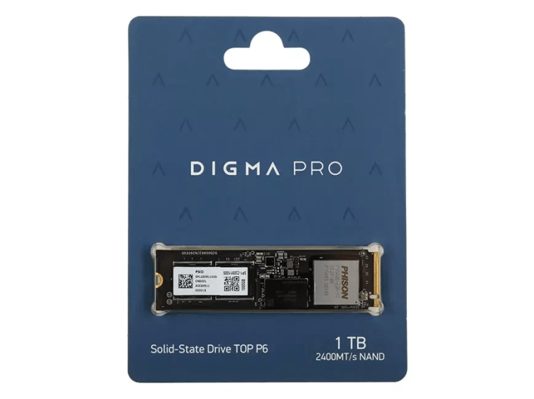 DIGMA PRO Top P6 — новая серия высокоскоростных SSD-накопителей PCIe 5.0