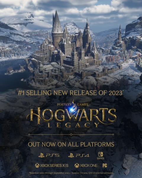 Hogwarts Legacy — самая продаваемая новая игра 2023 года