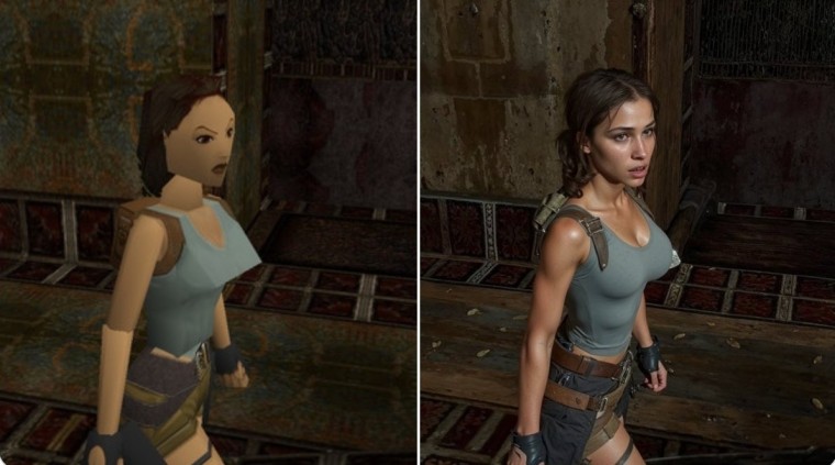 ИИ перерисовал треугольногрудую Лару Крофт из Tomb Raider: идеальное сочетание фигуры и внешности