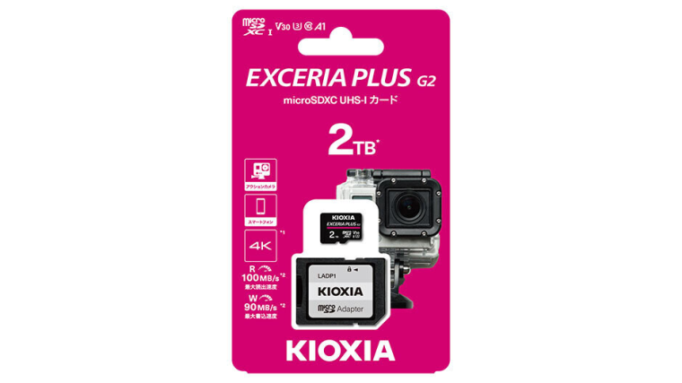 Kioxia выпускает гигантскую карту памяти microSDXC емкостью 2 ТБ