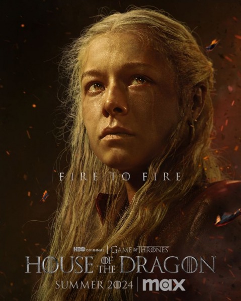 Представлены первые постеры второго сезона сериала "Дом дракона"