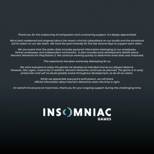 Студия Insomniac впервые комментирует Большая утечка: Росомаха находится на ранних стадиях производства, изменится