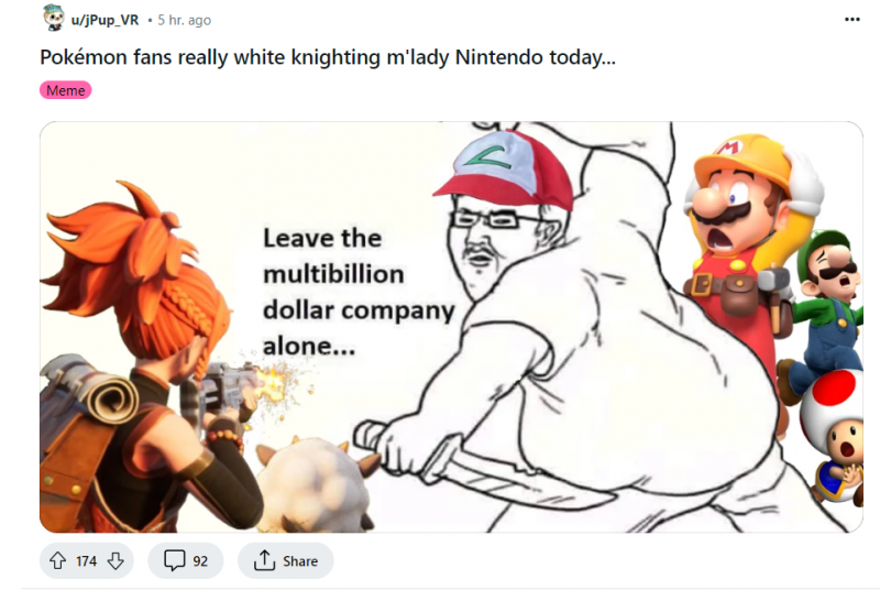 Фанаты Nintendo и покемонов в ярости от Palword и призывают к бойкоту игры