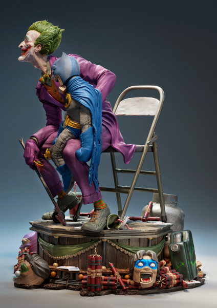Художник показал детализированную 3D-скульптуру Джокера в уникальном художественном стиле